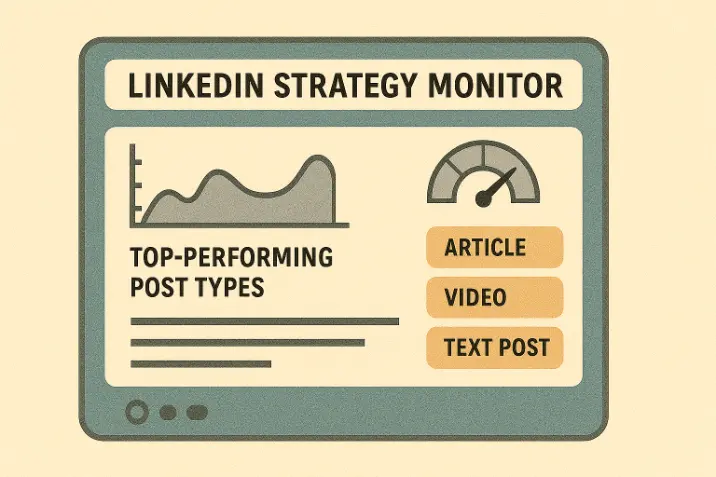 LinkedIn Strategy Monitor dashboard